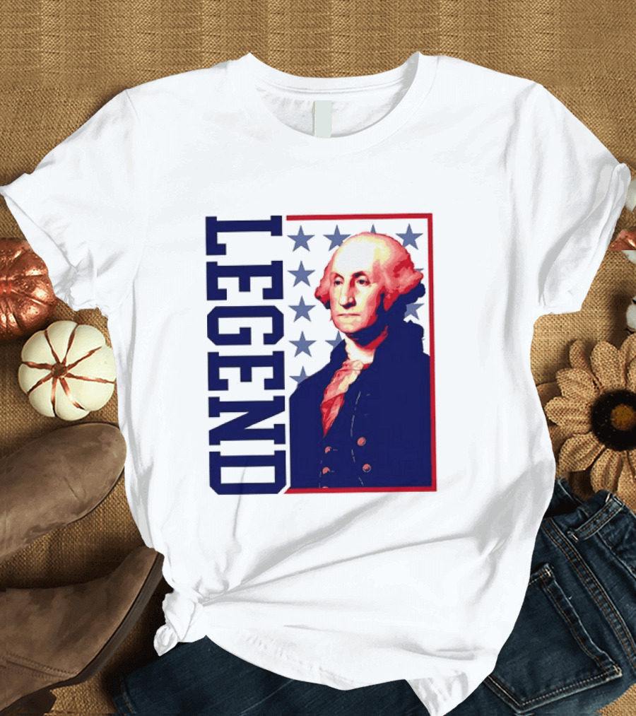 Legend George Washington 250th Anniversary America Freedom T-Shirt