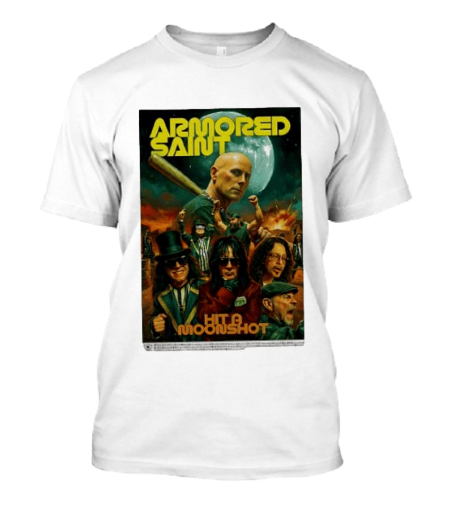 Armored Saint Hit A Moonshot Heavy Metal Band T-Shirt