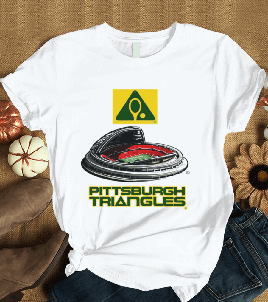 Pittsburgh Triangles Civic Arena Tennis Logo Roof Open T-Shirt