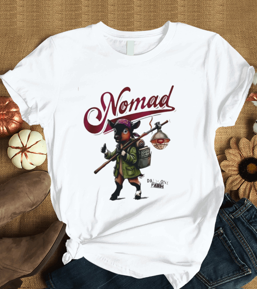 Dalscone Nomad Adventurous Goat Trekker With Lantern T-Shirt