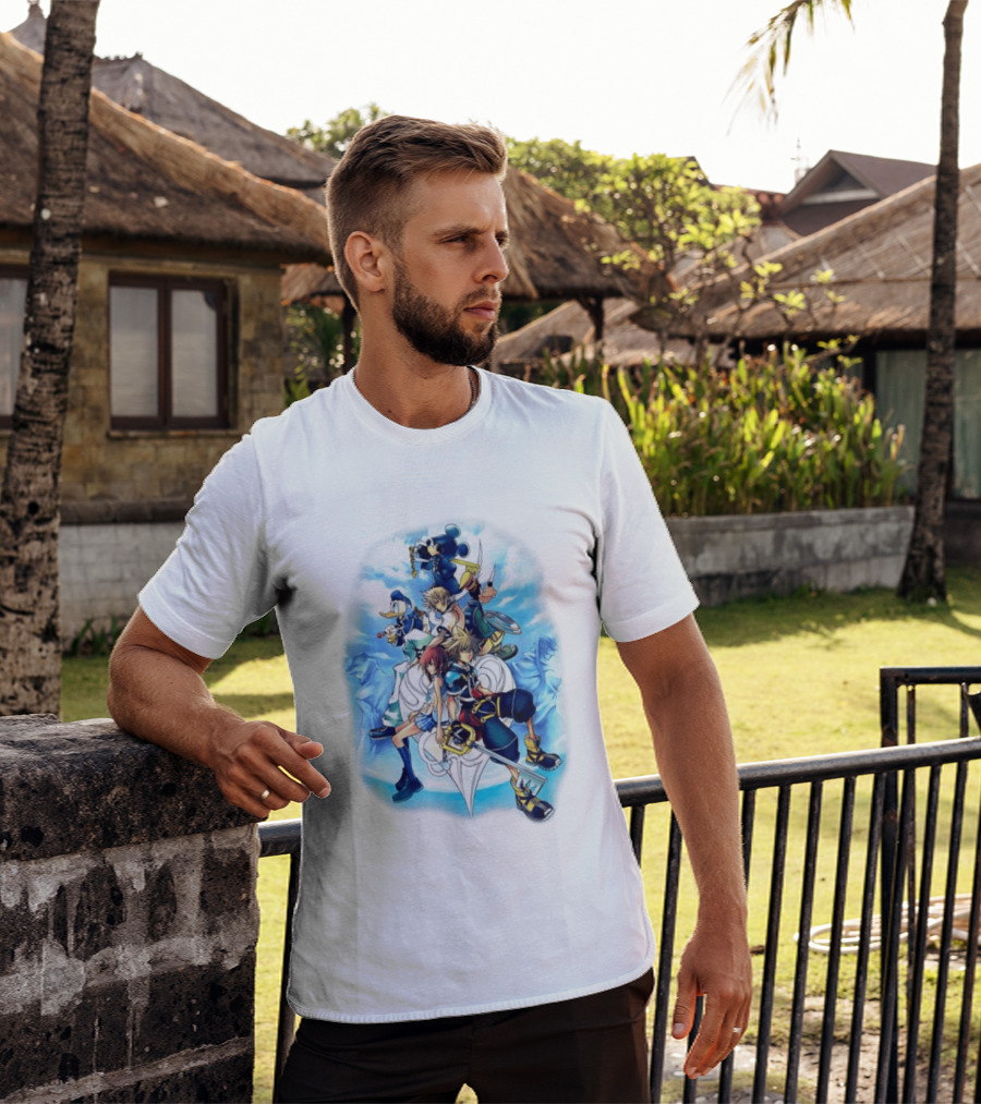 Kingdom Hearts 2 Disney Characters Adventure Ensemble T-Shirt