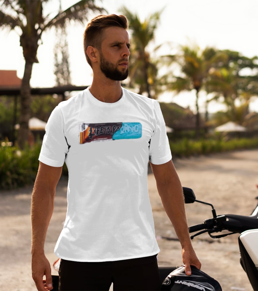 Life Is Porno Protein Bar Wrapper T-Shirt