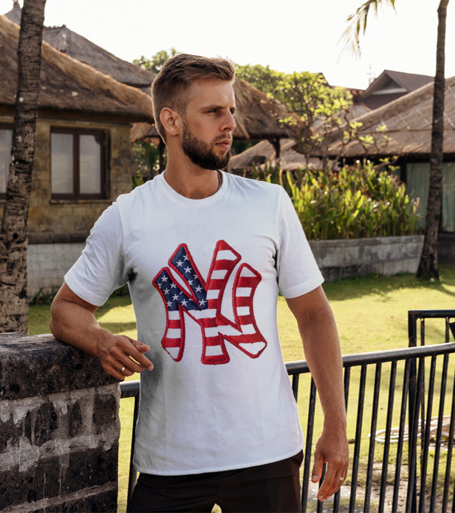 Yankees 4th Of July Stars And Stripes NY 2026 Giveaway T-Shirt