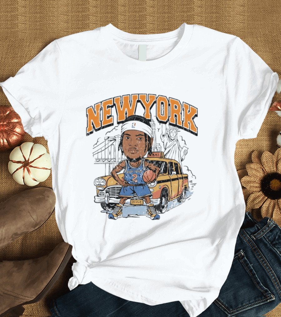New York Knicks Deuce Taxi Miles McBride 2 Basketball Player T-Shirt