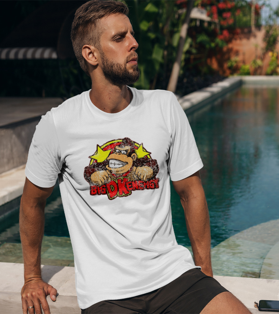 BIG DK Energy Retro Style Gaming Ape T-Shirt