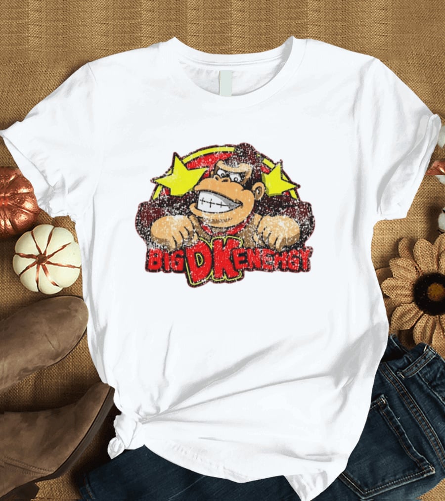 BIG DK Energy Retro Style Gaming Ape T-Shirt