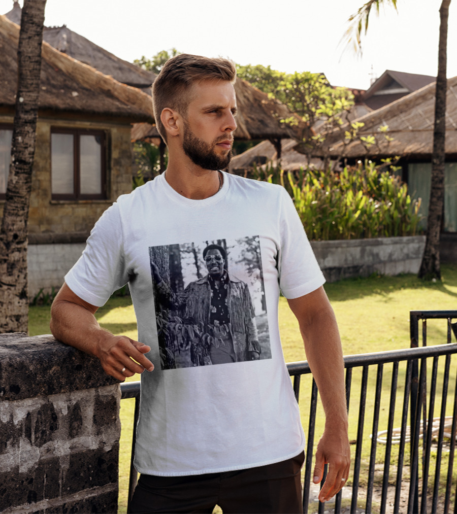 Clarence Carter Singer Fringe Jacket And Sunglasses Outdoors T-Shirt
