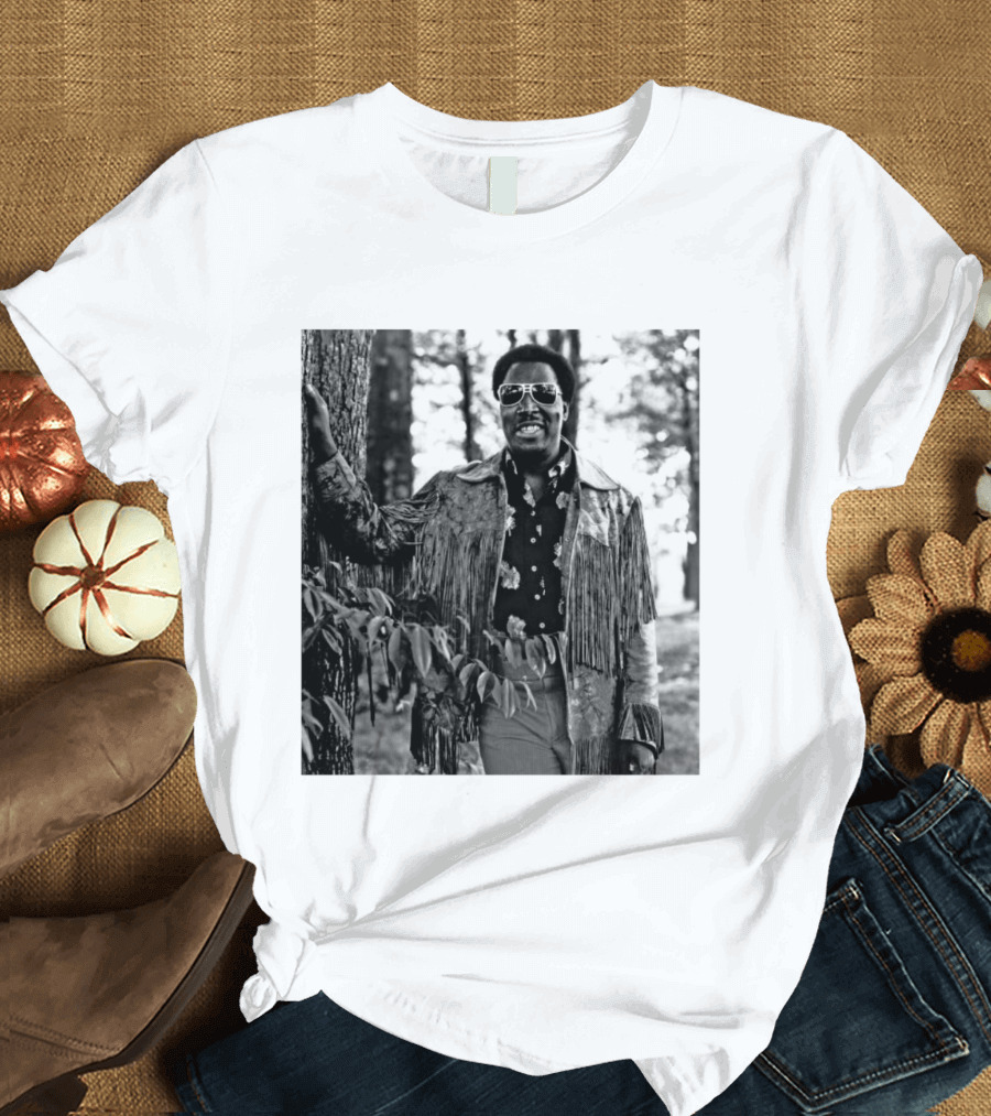 Clarence Carter Singer Fringe Jacket And Sunglasses Outdoors T-Shirt