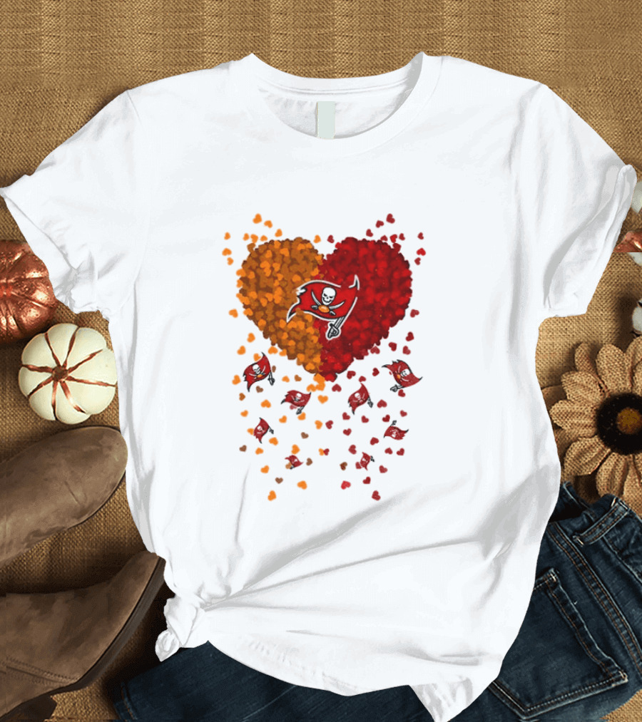 Heart Tampa Bay Buccaneers Football 2026 Iconic Team Spirit T-Shirt