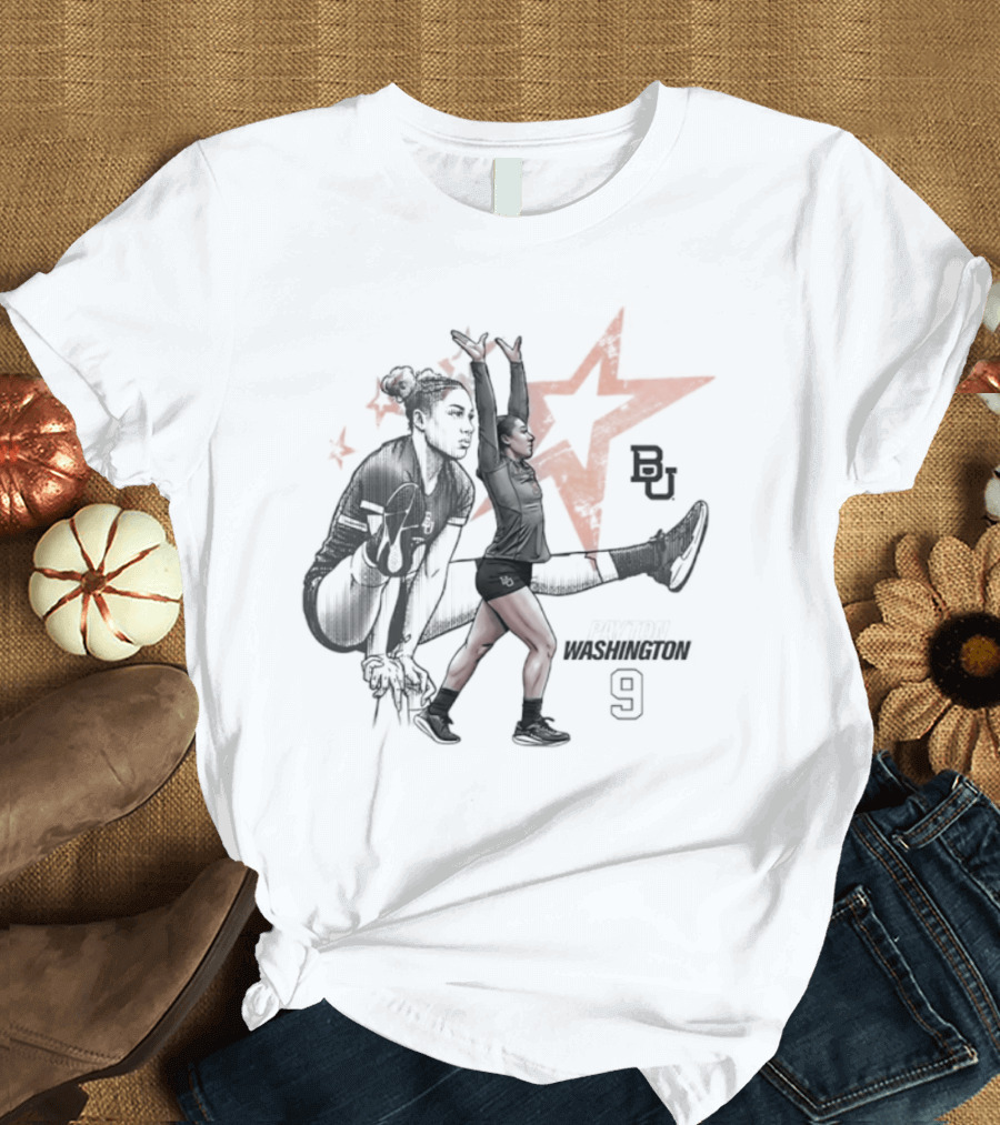 Payton Washington 9 Baylor Acrobatics And Tumbling BU Star T-Shirt