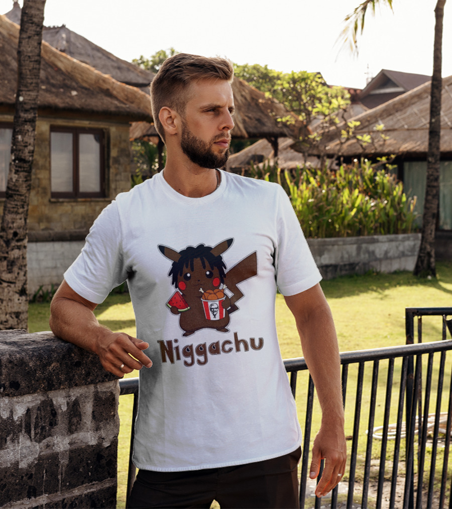 Pikachu X Nigga Niggachu KFC Meme T-Shirt
