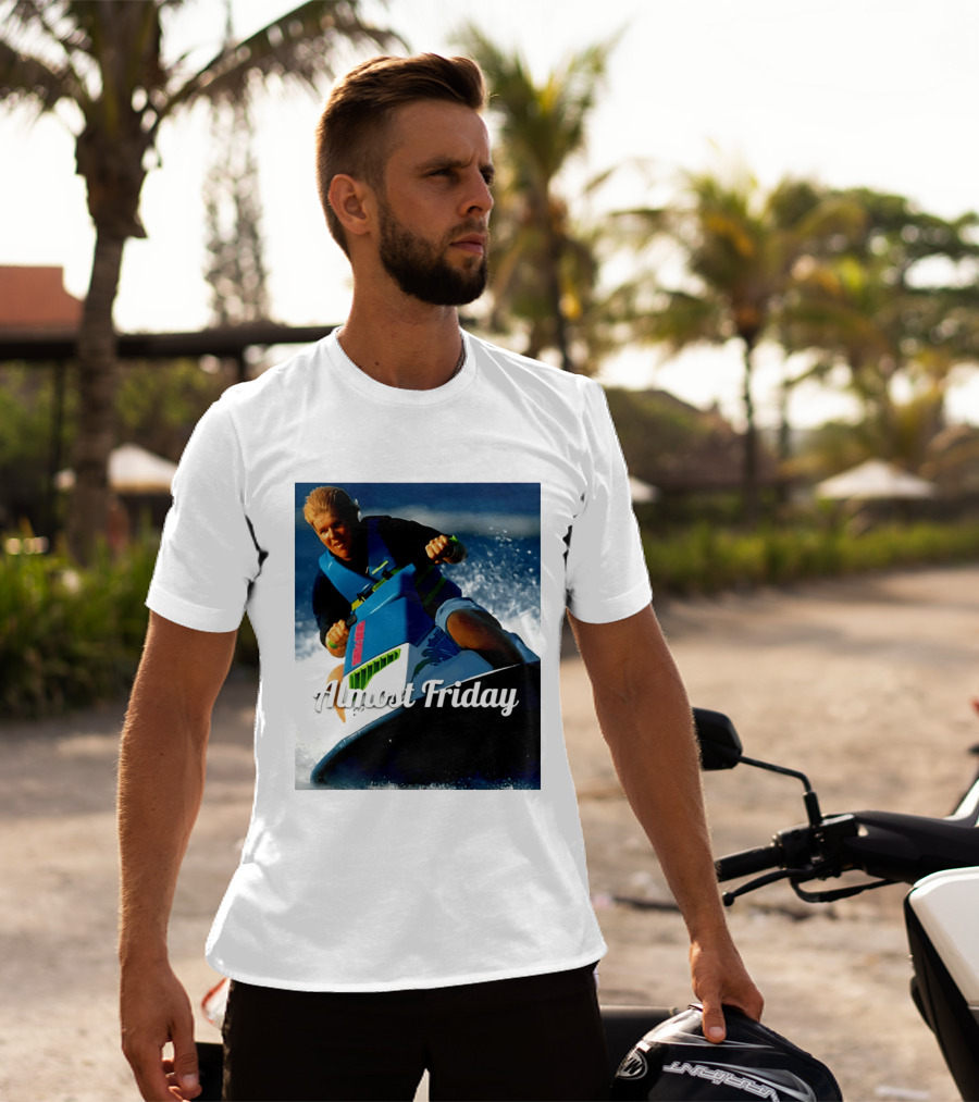John Daly Throttle Jet Ski Almost Friday T-Shirt