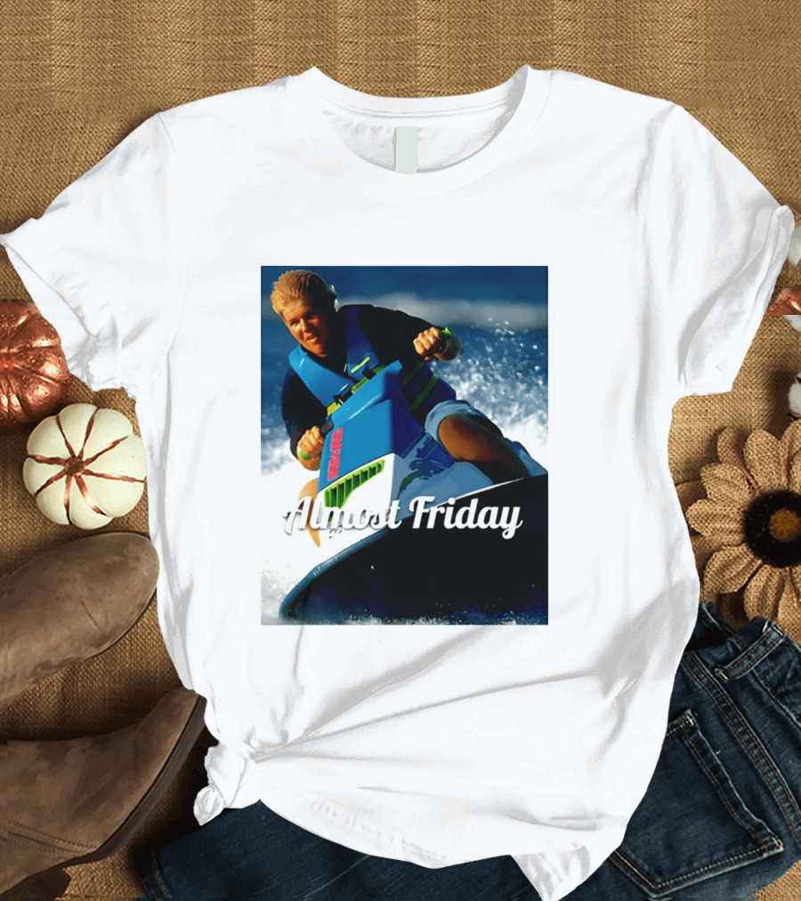 John Daly Throttle Jet Ski Almost Friday T-Shirt
