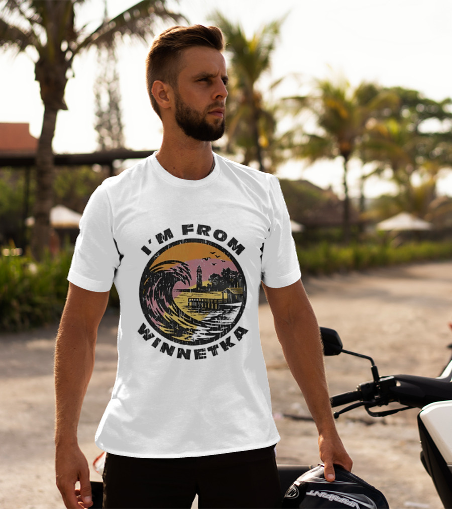 Johnny Hilbrant I'm From Winnetka Wave Scene T-Shirt