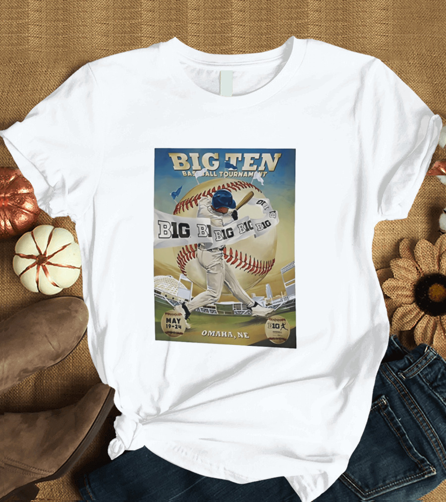 Big Ten Baseball Tournament 2026 Omaha May 19 24 T-Shirt