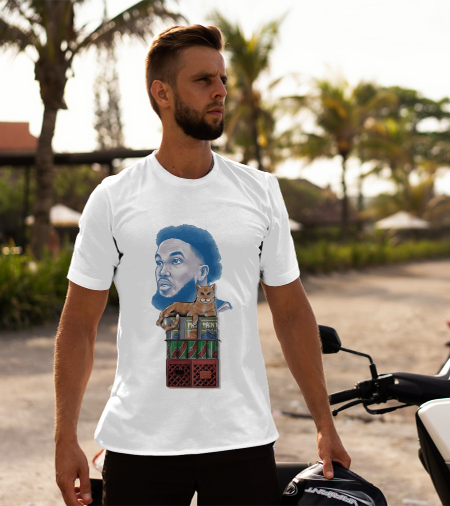 Karl Anthony Towns New York Knicks Bodega Cat And Paint Cans T-Shirt