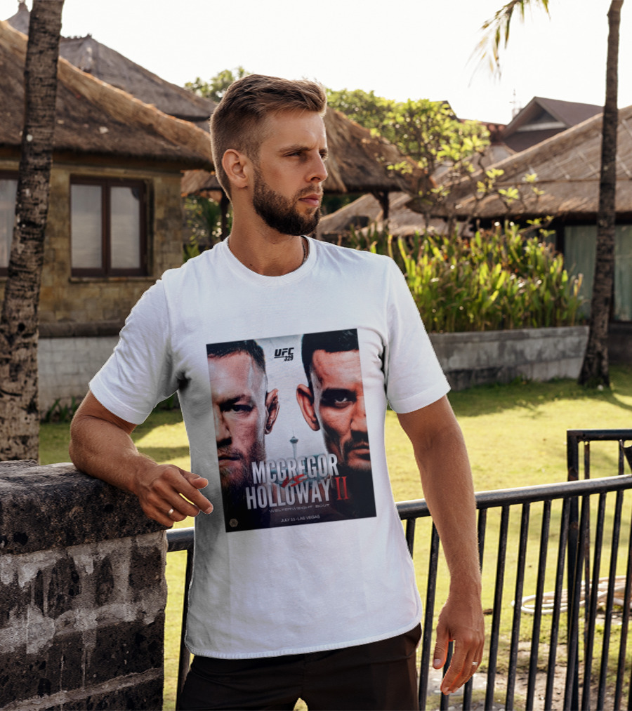 UFC 329 McGregor Vs Holloway II Welterweight Bout July 11 Las Vegas T-Shirt