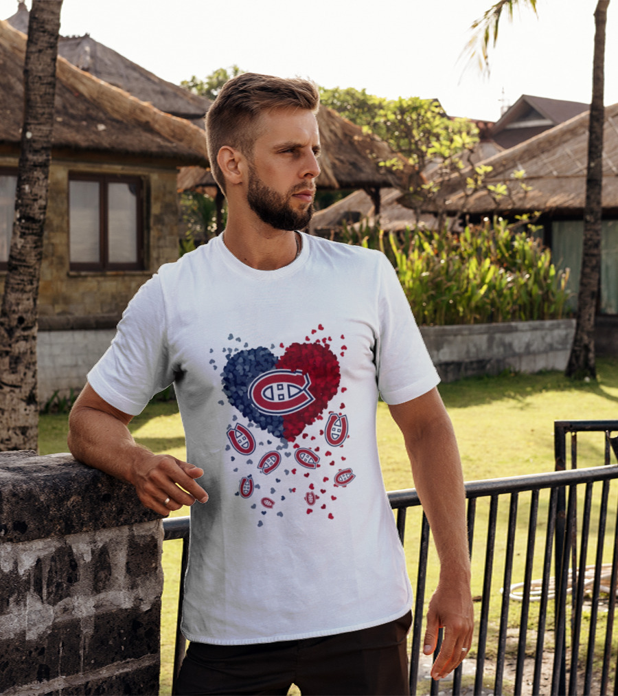 Montreal Canadiens Heart NHL 2026 Team Pride T-Shirt