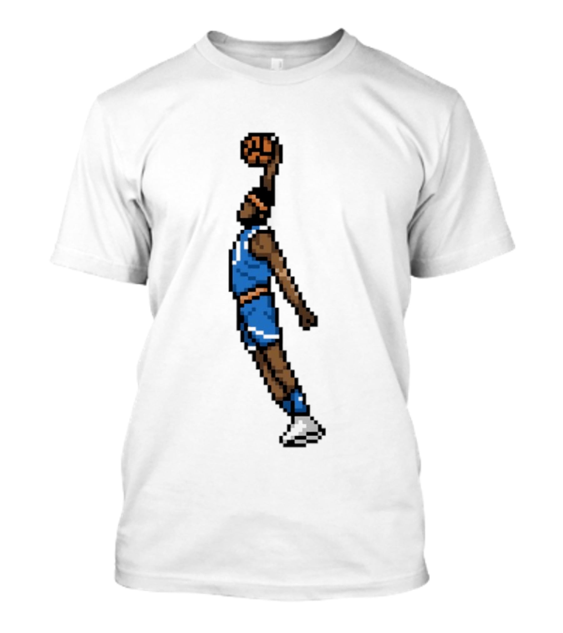 Mitchell Robinson Return Of The Mitch New York Knicks 8 Bit Retro Basketball Dunk T-Shirt
