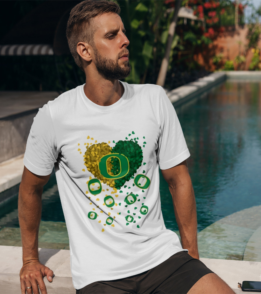 Oregon Ducks Football Heart 2026 T-Shirt