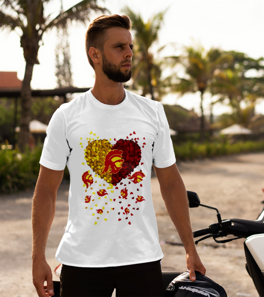 USC Trojans Heart Football 2026 Fan T-Shirt