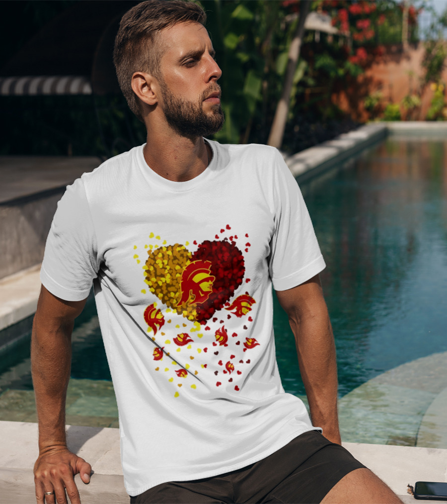 USC Trojans Heart Football 2026 Fan T-Shirt