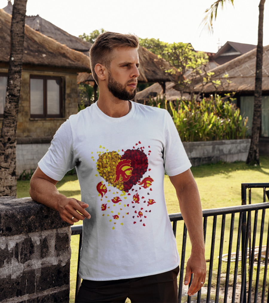 USC Trojans Heart Football 2026 Fan T-Shirt