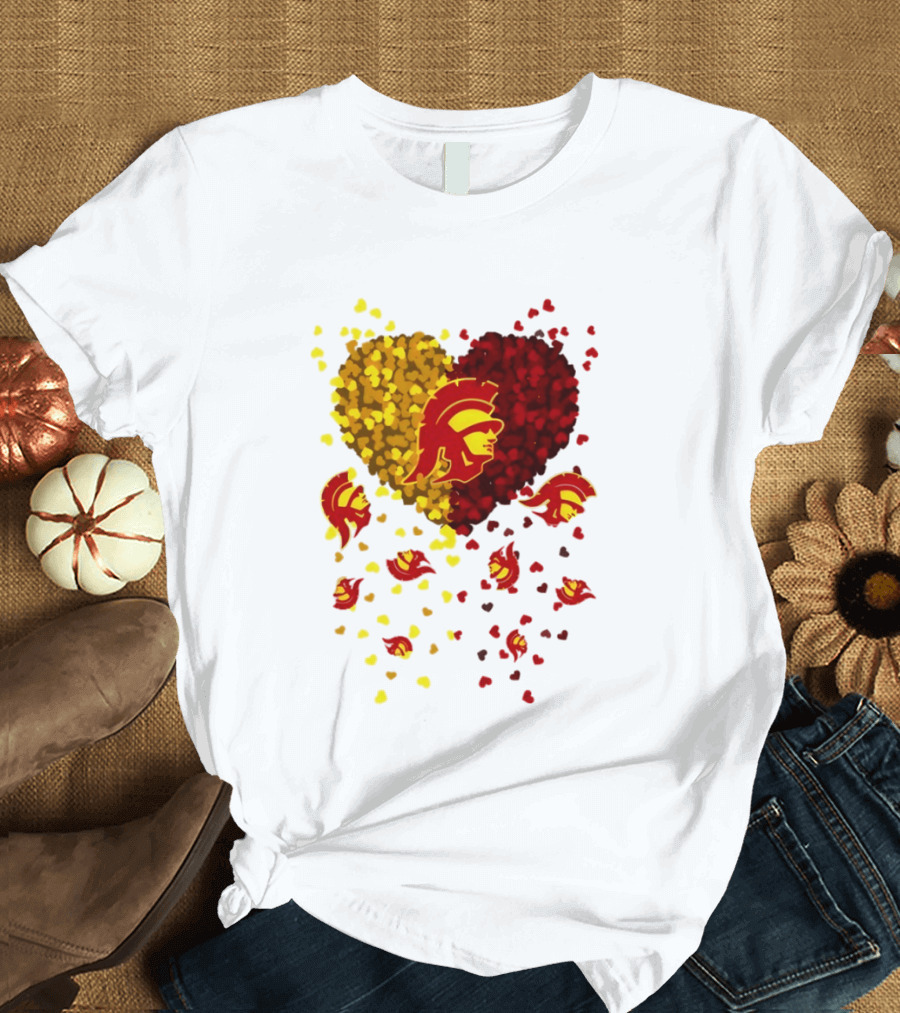 USC Trojans Heart Football 2026 Fan T-Shirt