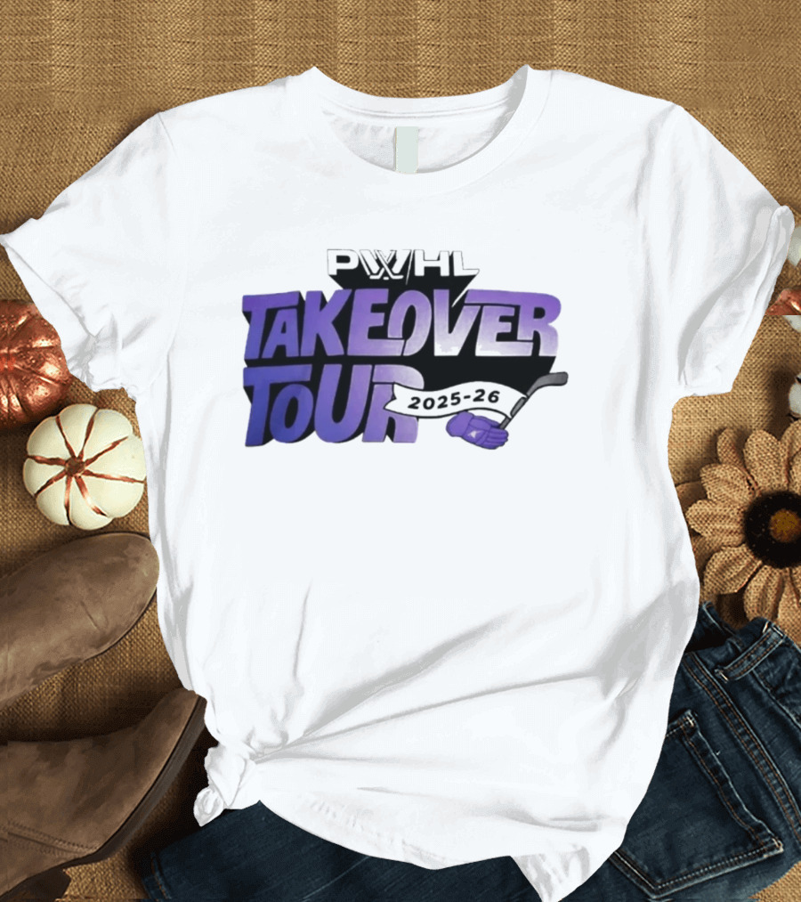PWHL Takeover Tour 2025 26 Hockey Sideline Royalty T-Shirt