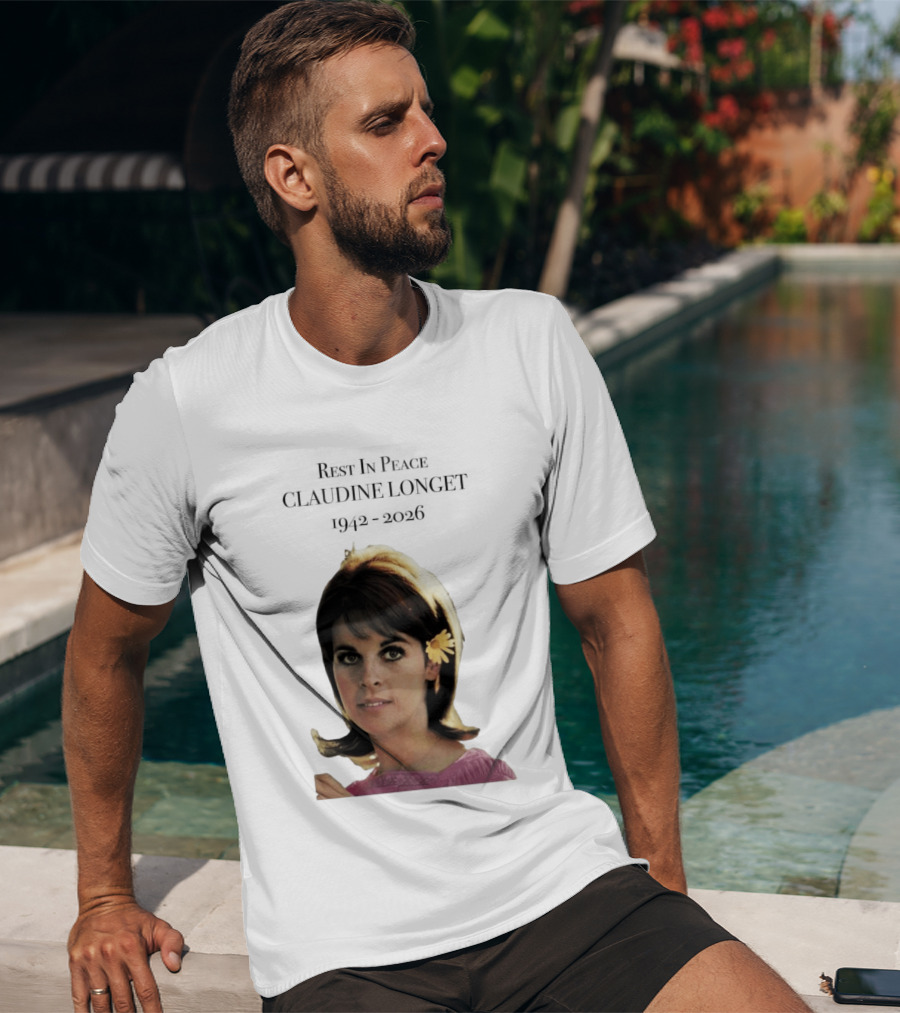 Rest In Peace Claudine Longet 1942 2026 Floral T-Shirt