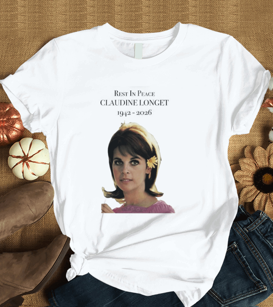 Rest In Peace Claudine Longet 1942 2026 Floral T-Shirt