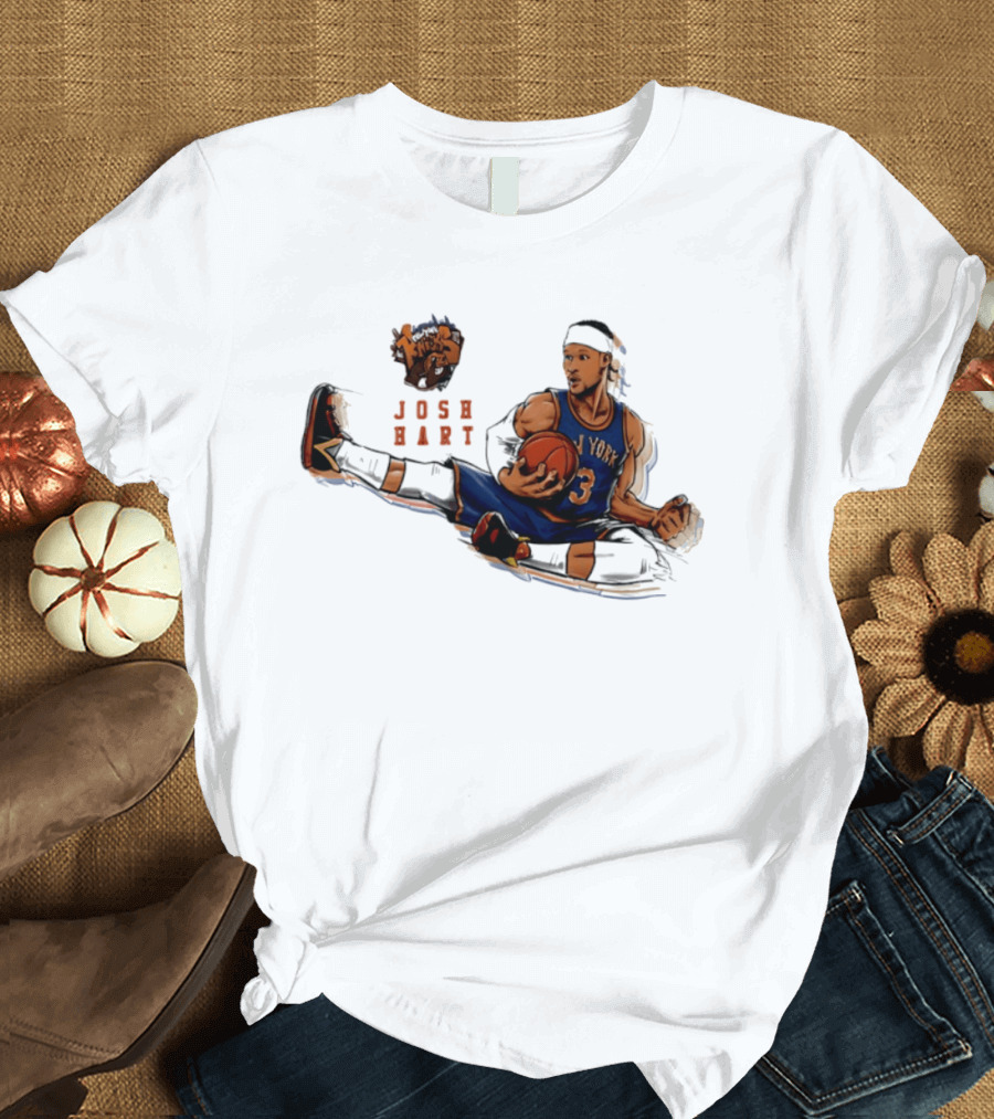 Josh Hart New York Knicks Basketball Star Pose T-Shirt