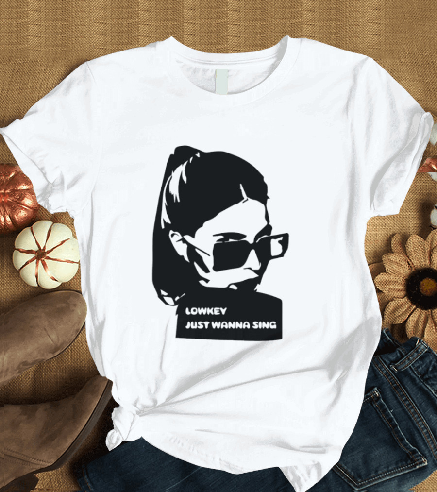Lowkey Just Wanna Sing X Sophie Rey Sunglasses Girl T-Shirt