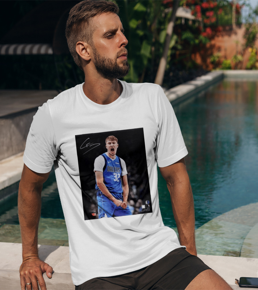 Cooper Flagg Dallas Mavericks Autographed Memorabilia NBA Collectible T-Shirt