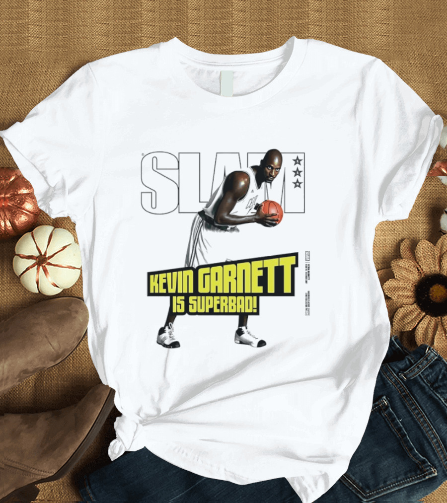SLAM Magazine Cover Kevin Garnett Boston Celtics Is Superbad T-Shirt