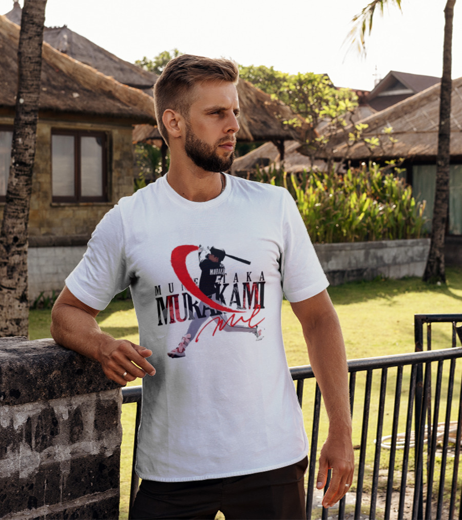 Munetaka Murakami Baseball Player Red Swing T-Shirt
