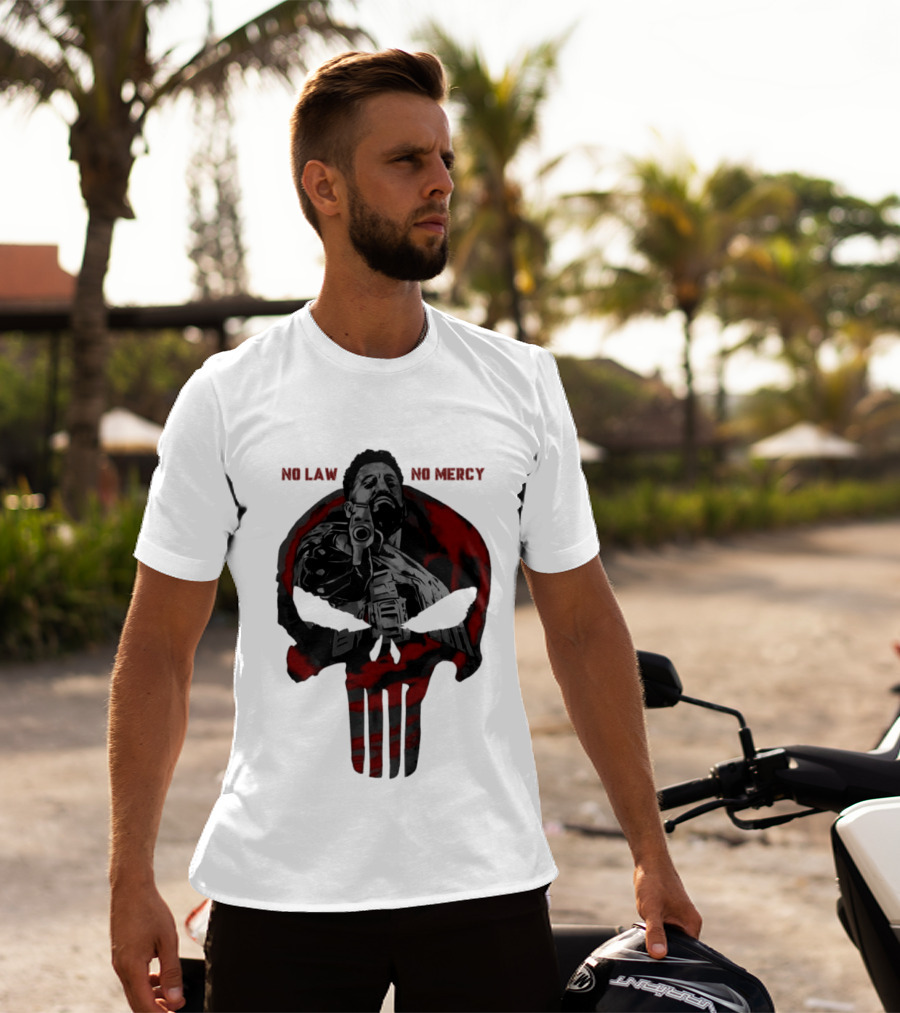 No Law No Mercy Skull Of Terror The Punisher Marvel Universal T-Shirt