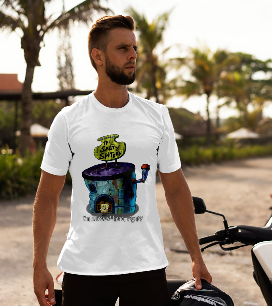 The Salty Spitoon SpongeBob SquarePants Are You Tough Enough Entrance Scene T-Shirt