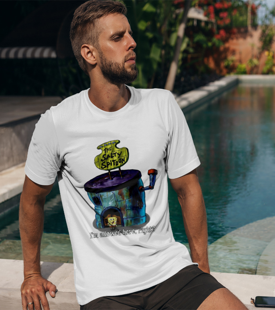 The Salty Spitoon SpongeBob SquarePants Are You Tough Enough Entrance Scene T-Shirt