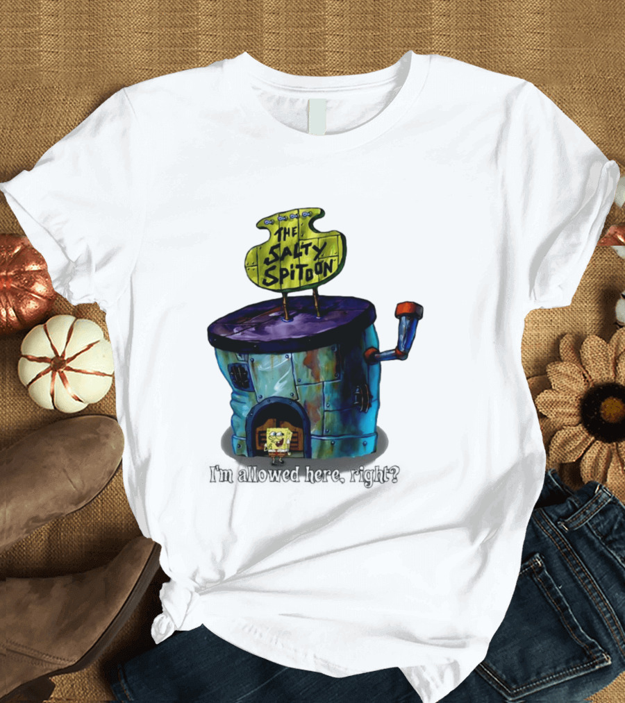 The Salty Spitoon SpongeBob SquarePants Are You Tough Enough Entrance Scene T-Shirt