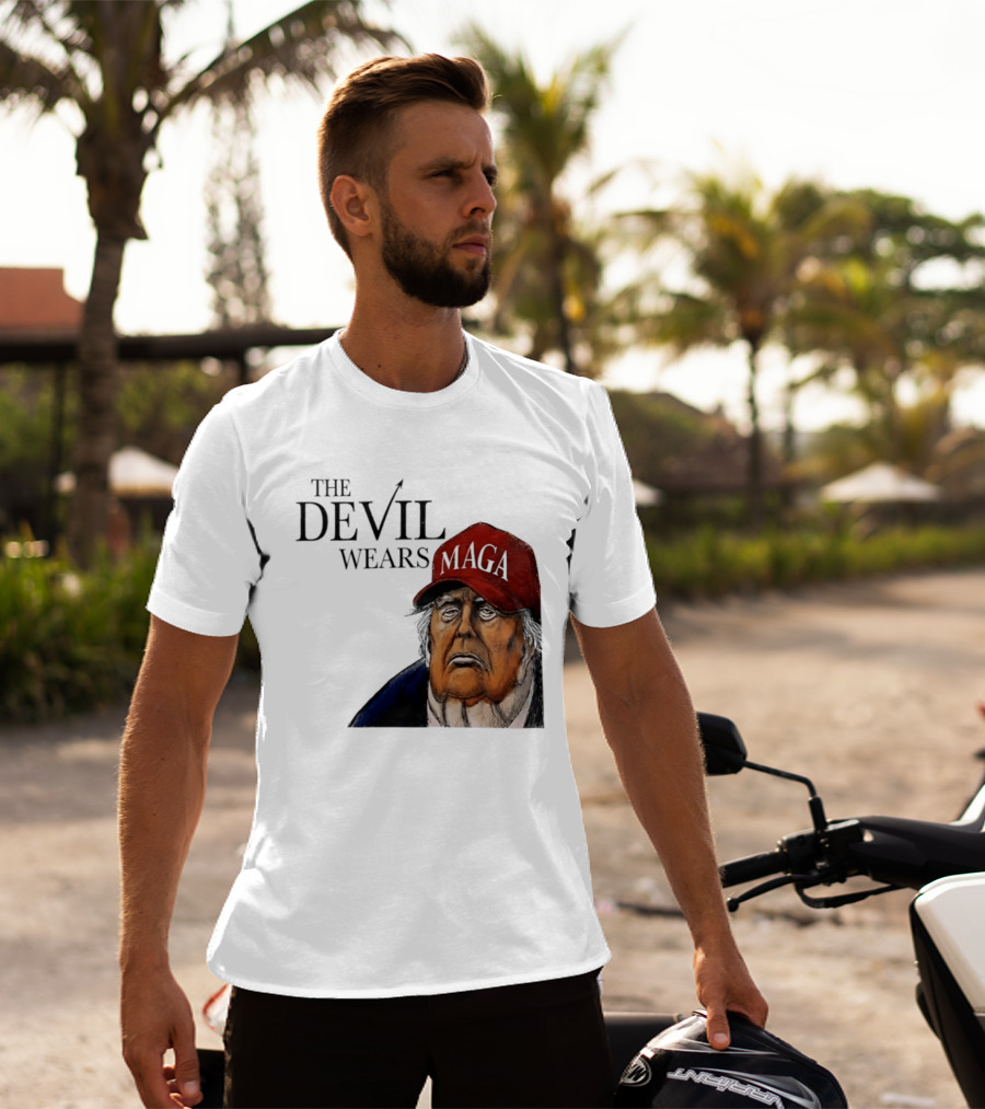 The Devil Wears MAGA Cap Trump T-Shirt