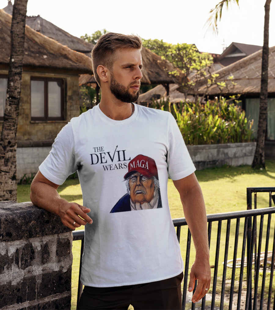 The Devil Wears MAGA Cap Trump T-Shirt