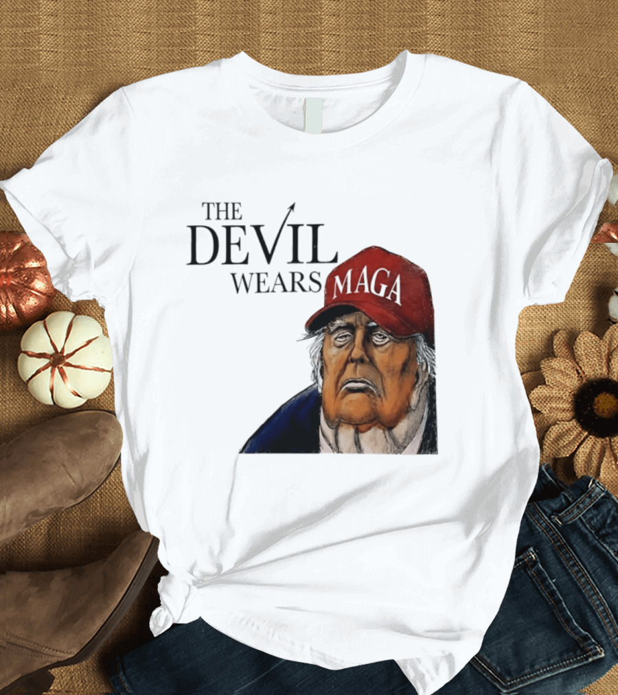 The Devil Wears MAGA Cap Trump T-Shirt