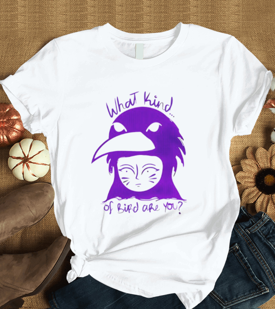 Moonrise Kingdom What Kind Of Bird Are You Purple Drawing T-Shirt