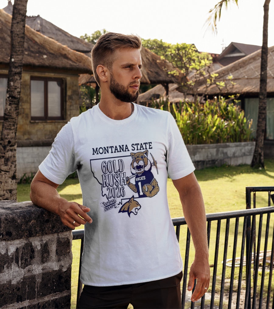 Montana State Gold Rush Bobcats National Champs 2026 T-Shirt
