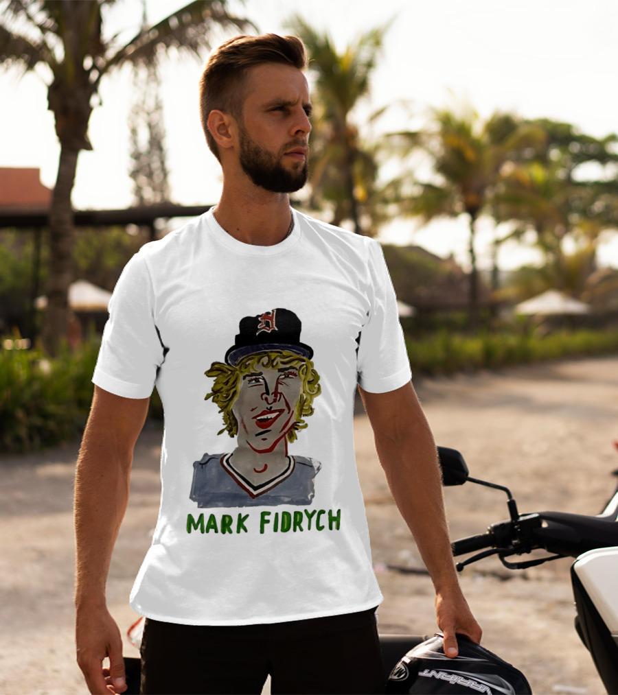 Mark Fidrych Detroit Tigers Vintage Baseball Legend T-Shirt