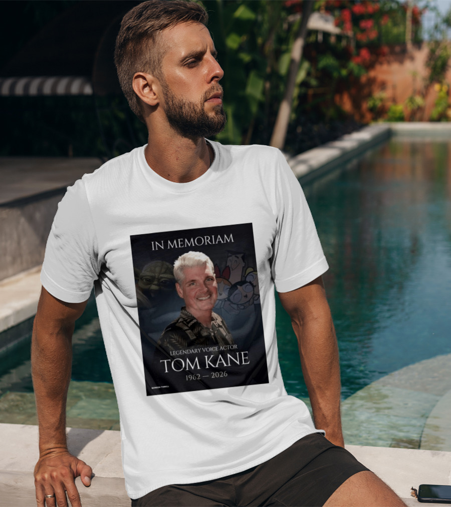 In Memoriam Legendary Voice Actor Tom Kane 1962 2026 Yoda Powerpuff Girls T-Shirt