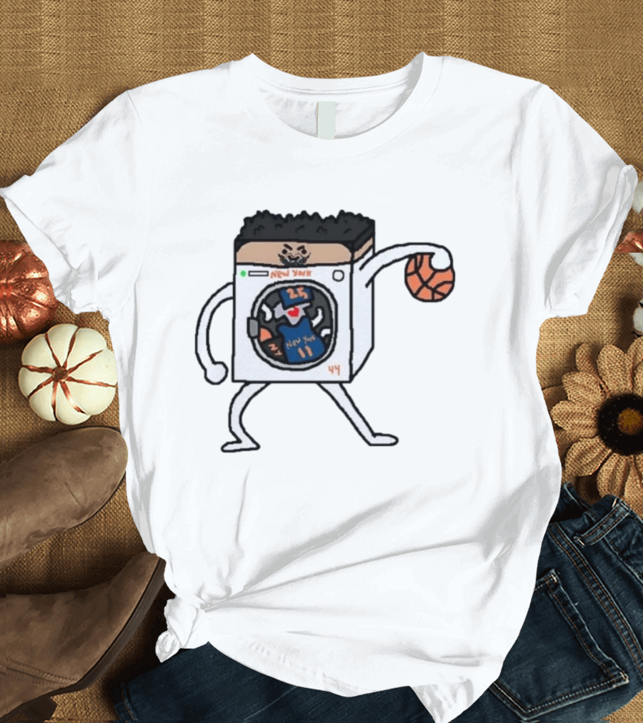 Landry Shamet New York Washing Machine Basketball Play T-Shirt