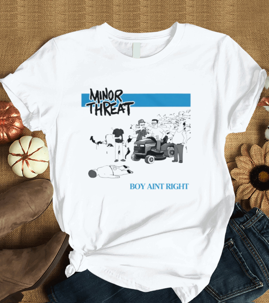 Minor Threat Boy Ain't Right Beer Mower Scene T-Shirt