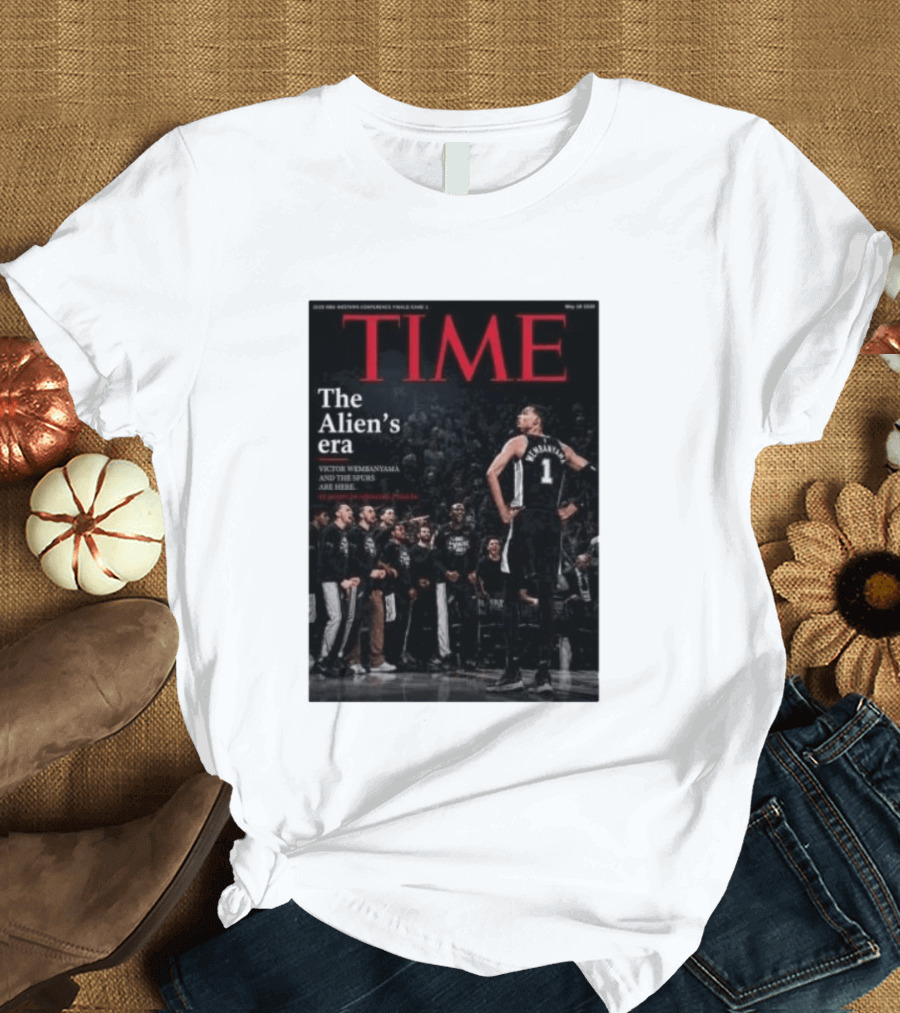 Victor Wembanyama The Alien's Era Time Spurs T-Shirt